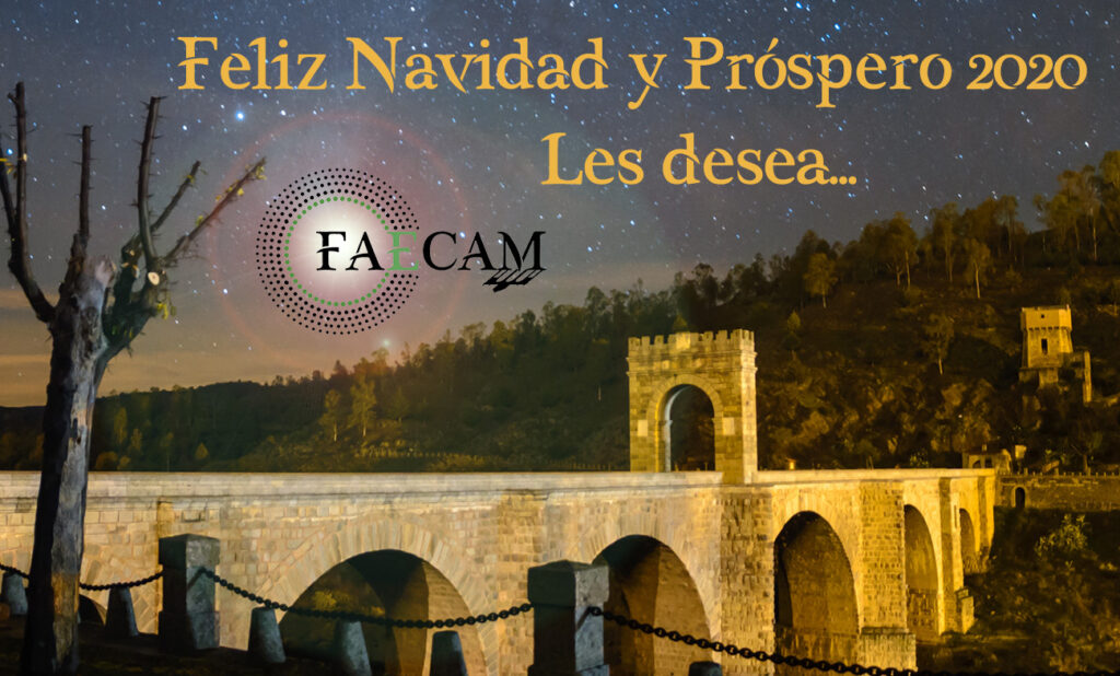 Feliz Navidad y Próspero 2020 les desea FAECAM